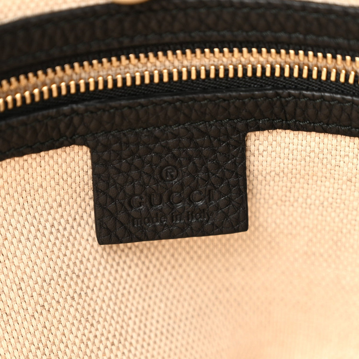 Gucci Pebbled Calfskin Medium Soho Chain Shoulder Bag Black 1984685