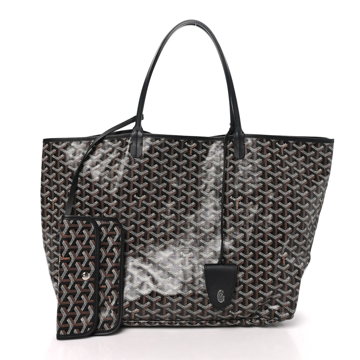 Goyard Goyardine Saint Louis GM Tote Bag Black