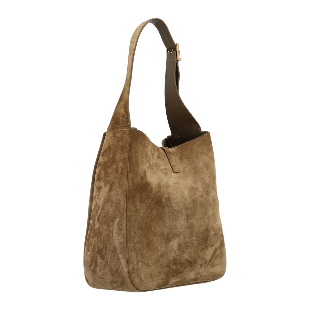 Saint Laurent Suede Large Le 5 A 7 Soft Hobo New Barley 1967982