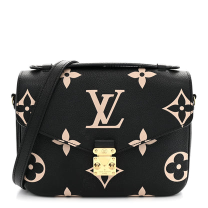 Louis Vuitton Empreinte Monogram Giant Pochette Metis Black Beige 1981581