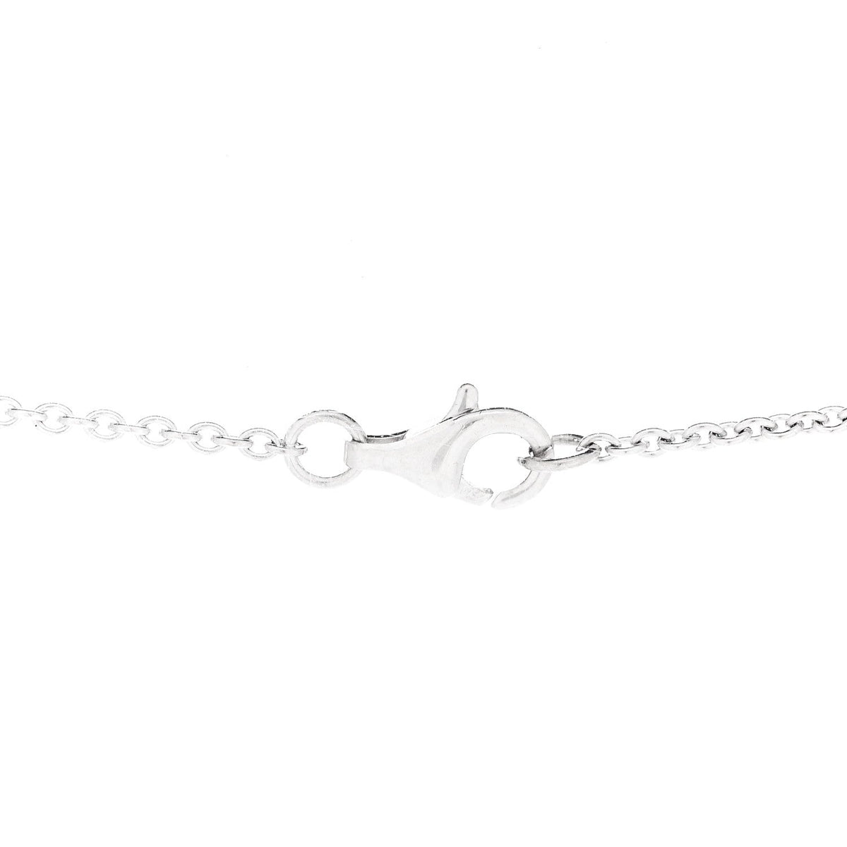Chanel 18K White Gold Diamond Bouton de Camelia Pendant Necklace
