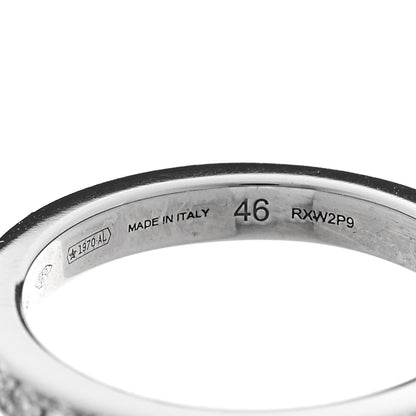Bulgari Platinum Diamond Dedicata A Venezia Wedding Band Ring 46 3.75