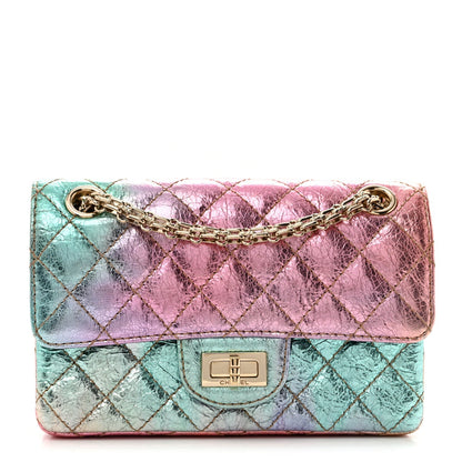 Chanel Metallic Goatskin Quilted Mini 2.55 Reissue Flap Multicolor