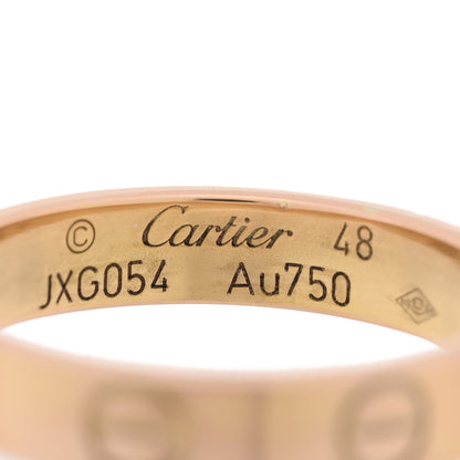 Cartier 18K Yellow Gold 3.5mm LOVE Wedding Band Ring 48 4.5