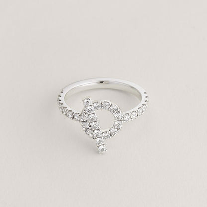 18K Gold Diamond Hermes Finesse Ring