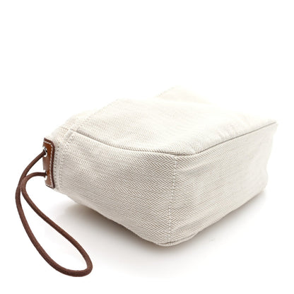 Hermes Canvas Barenia Fourbi 20 PM Naturel Fauve