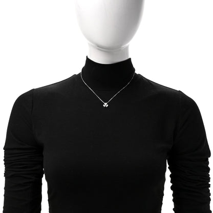 Van Cleef & Arpels 18K White Gold Diamond Mini Frivole Pendant Necklace