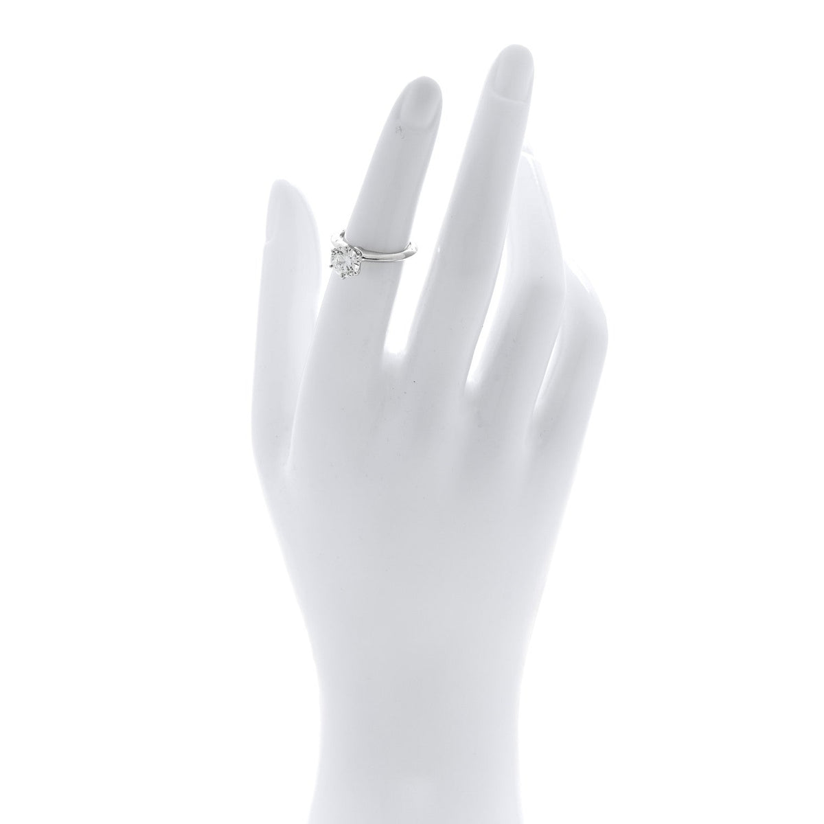 Tiffany Platinum Diamond 1.30ct Solitaire Engagement Ring 49 5