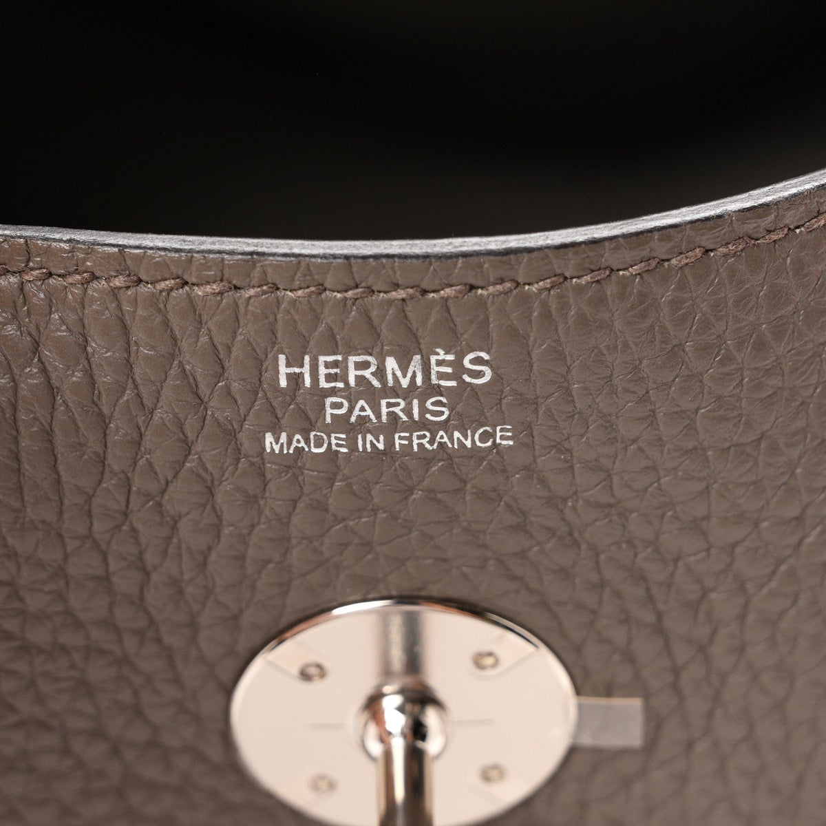 Hermes Taurillon Clemence Lindy 30 Etain