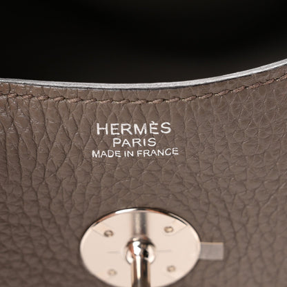Hermes Taurillon Clemence Lindy 30 Etain