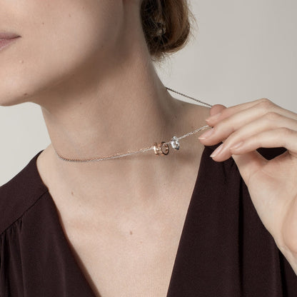18K Gold Diamonds Cartier Love Necklace