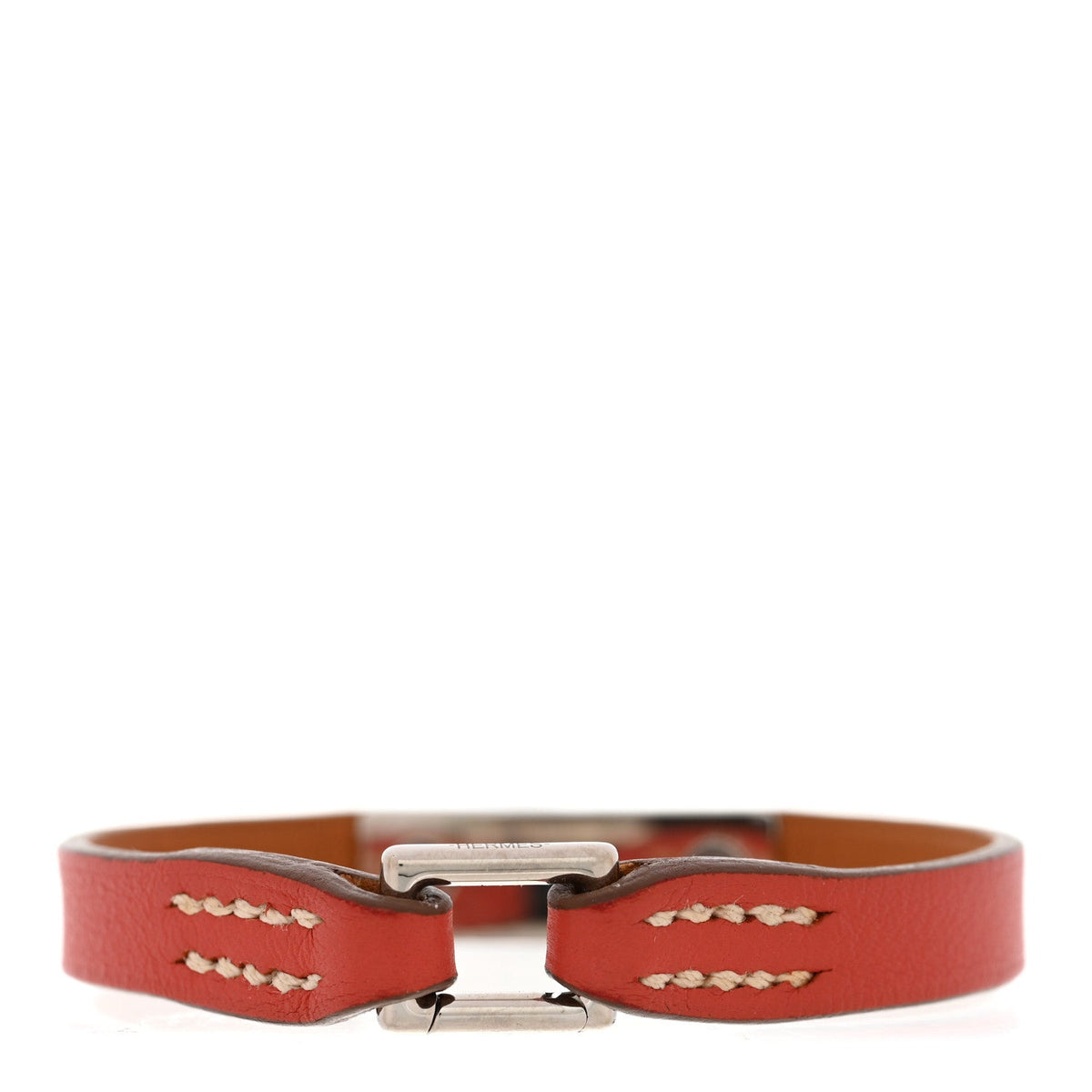 Hermes Swift Micro Rivale Bracelet XS Sanguine Silver