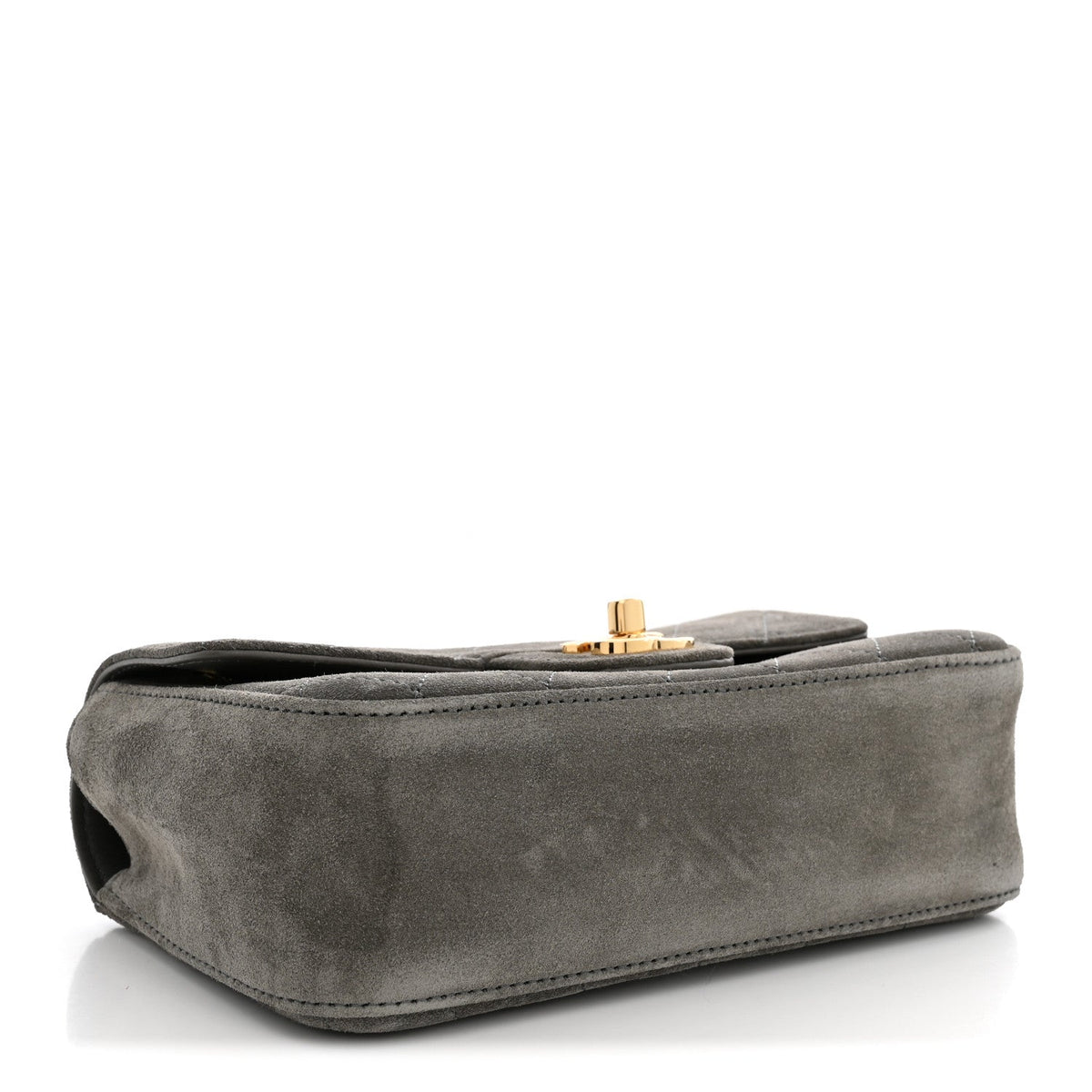 Chanel Suede Calfskin Mini Souplissimo Flap Dark Grey
