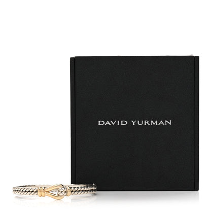 David Yurman Sterling Silver 18K Yellow Gold 11mm Thoroughbred Loop Bracelet