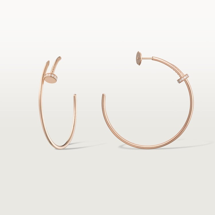 18K Rose Gold Diamonds Cartier Juste un Clou Earring