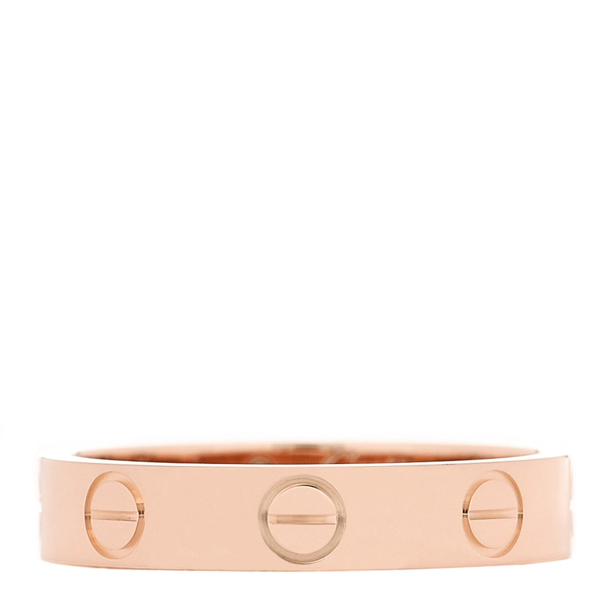 Cartier 18K Pink Gold 3.5mm LOVE Wedding Band Ring 49 5