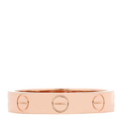 Cartier 18K Pink Gold 3.5mm LOVE Wedding Band Ring 49 5