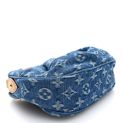 Louis Vuitton Monogram Denim Pochette Valley Blue