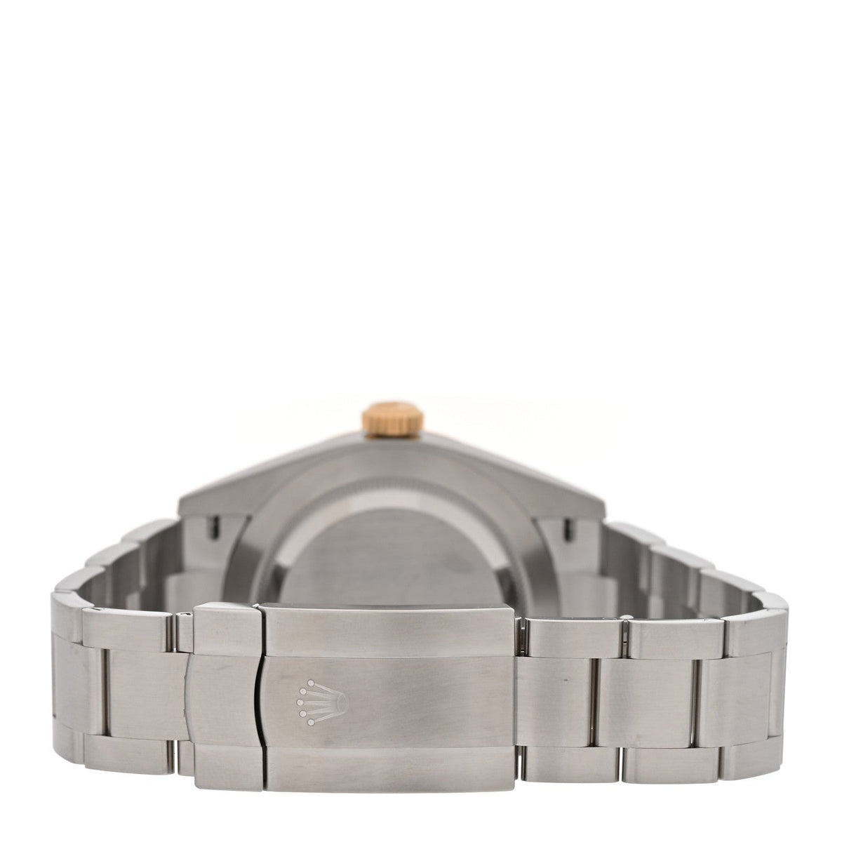 Rolex Stainless Steel 18K Yellow Gold 41mm Oyster Perpetual Watch Slate 134303