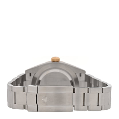 Rolex Stainless Steel 18K Yellow Gold 41mm Oyster Perpetual Watch Slate 134303