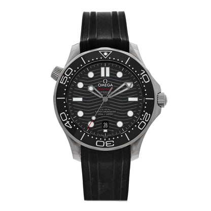 Omega Stainless Steel Rubber 42mm Seamaster Diver 300M Watch Black 210.32.42.20.01.001