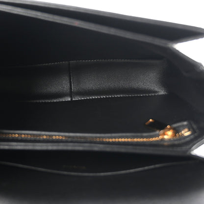 Celine Shiny Calfskin Teen Triomphe Black