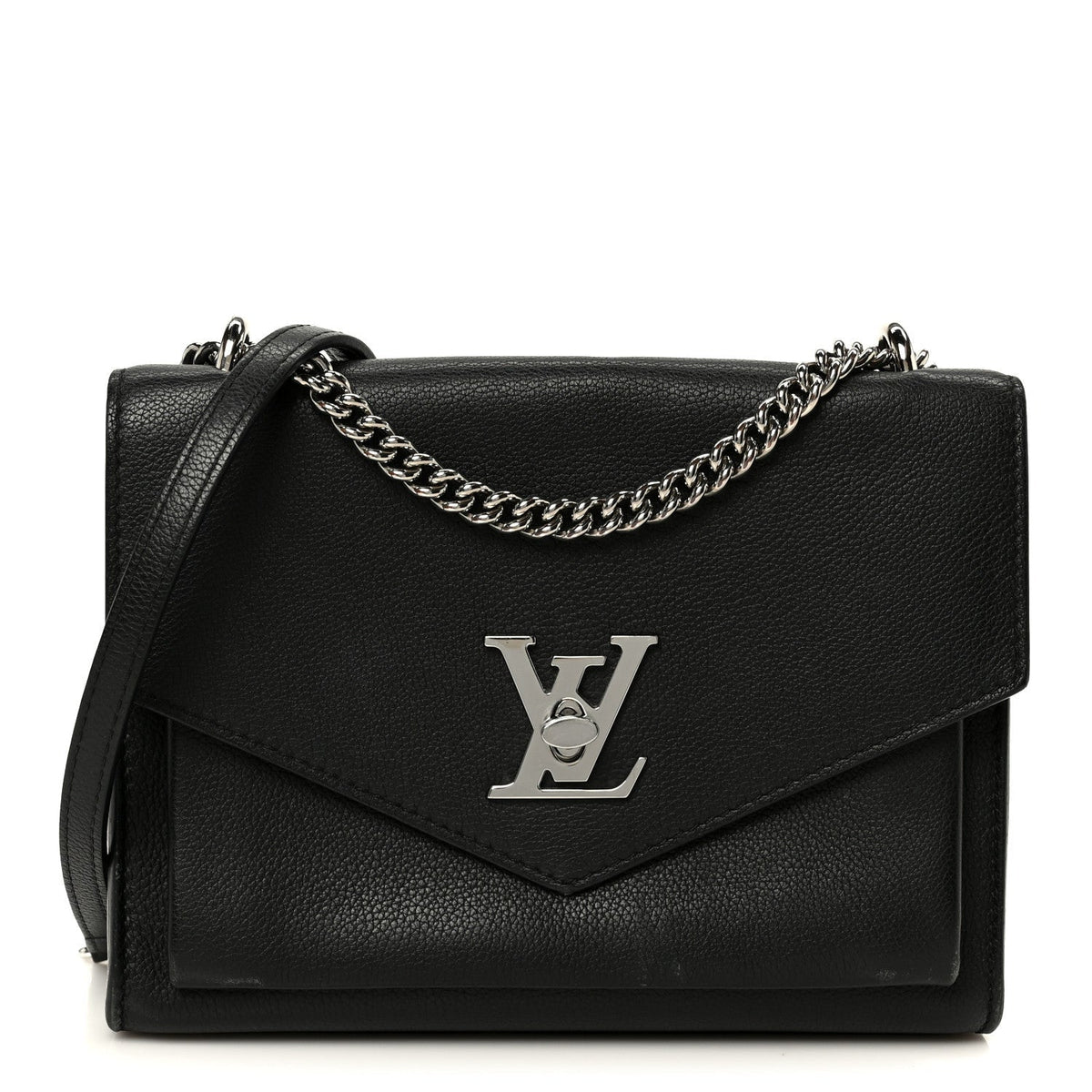 Louis Vuitton Soft Calfskin My Lockme Chain Bag BB Black