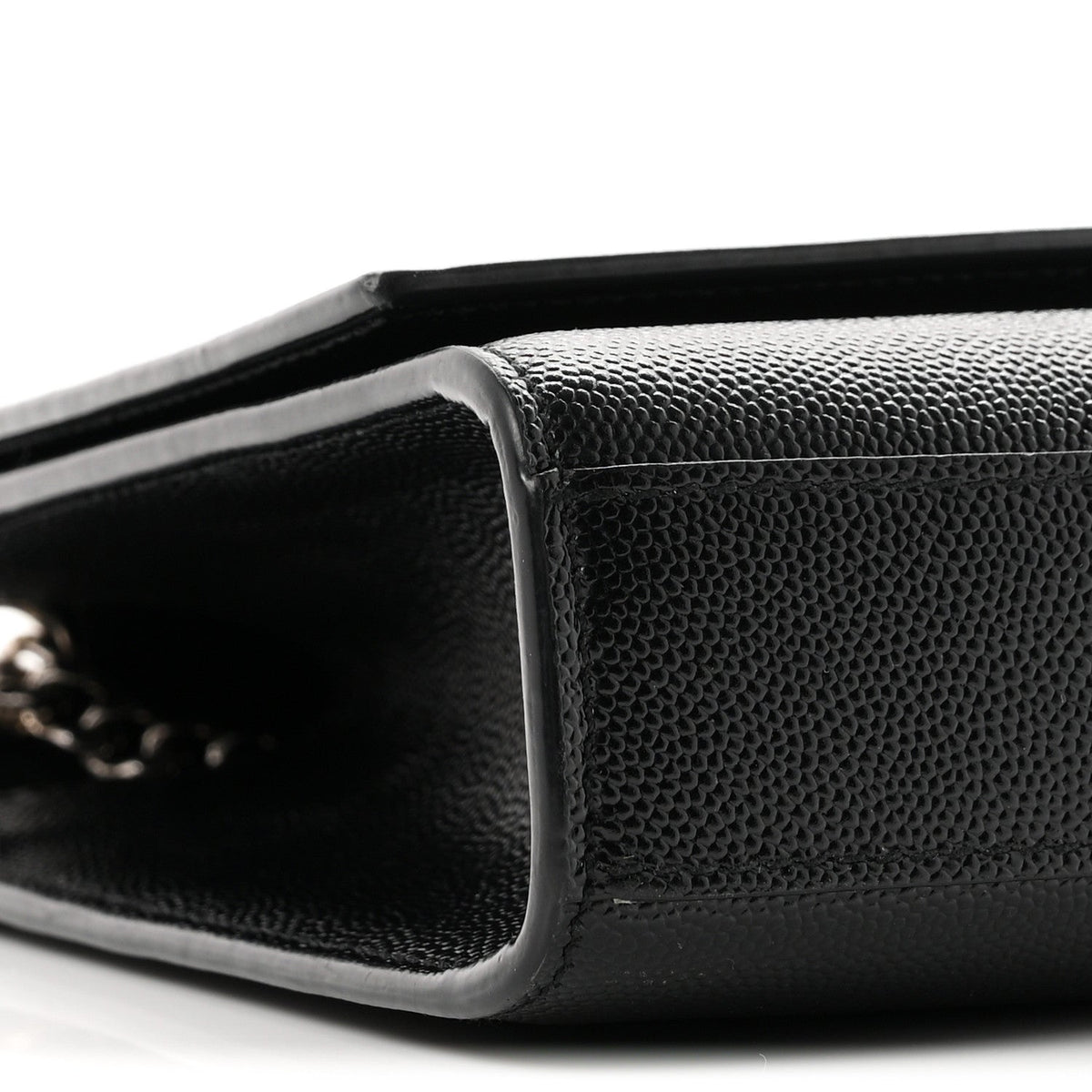 Saint Laurent Grain De Poudre Medium Kate Satchel Black