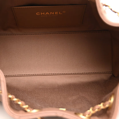 Chanel Caviar Quilted Mini Chanel 25 Handbag Brown