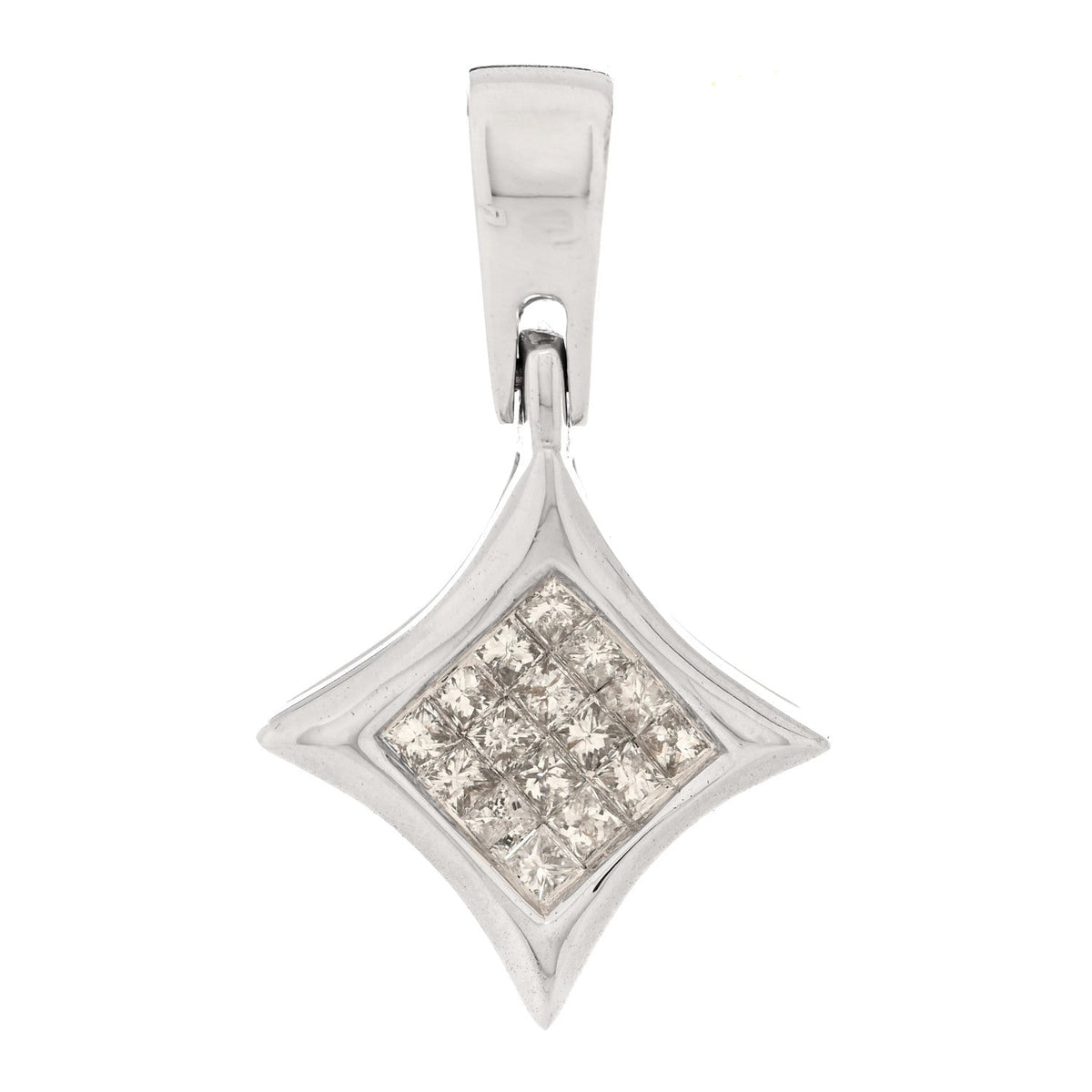 Parker & West by FASHIONPHILE14K White Gold Diamond .32ctw Princess Cut Star Pendant