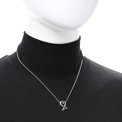 Tiffany Sterling Silver Paloma Picasso Loving Heart Pendant Necklace