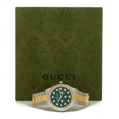 Gucci Stainless Steel Malachite 32mm G-Timeless Bee Quartz Watch