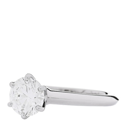 Tiffany Platinum Diamond 1.30ct Solitaire Engagement Ring 49 5