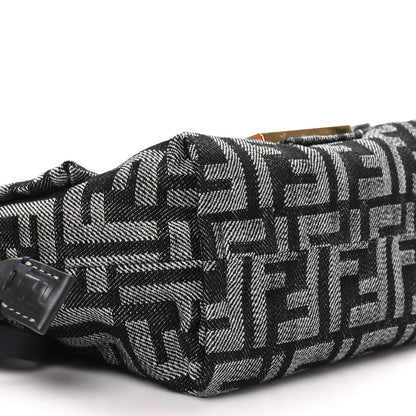 Fendi Denim Small Mamma Baguette Dark Blue