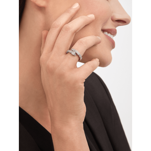 18K Gold Diamonds BVLGARI Serpenti Viper Ring