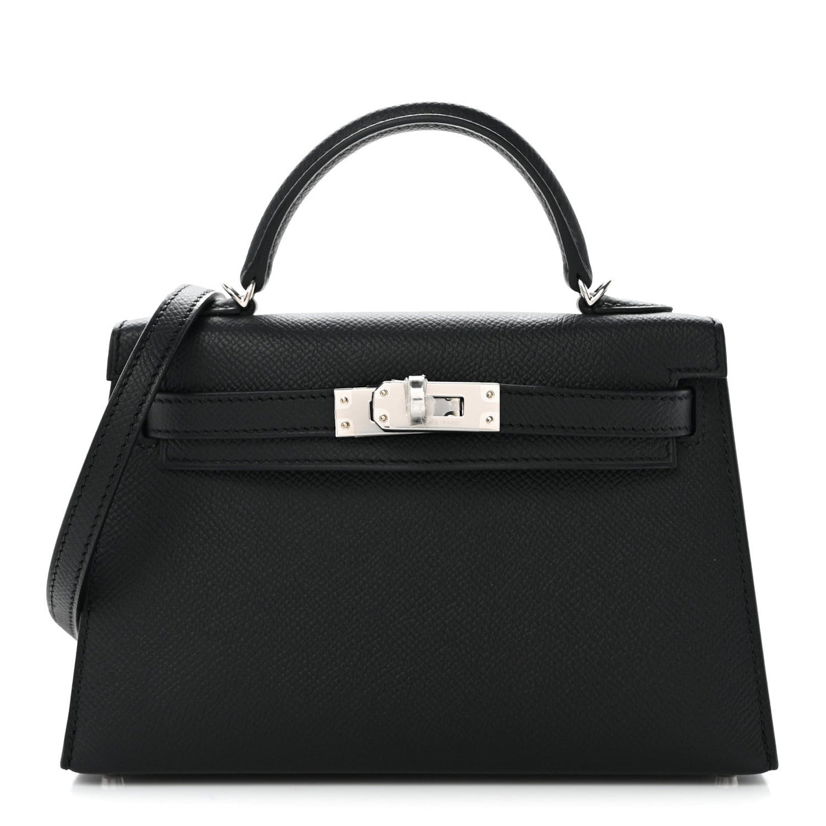 Hermes Epsom Mini Kelly Sellier 20 Black