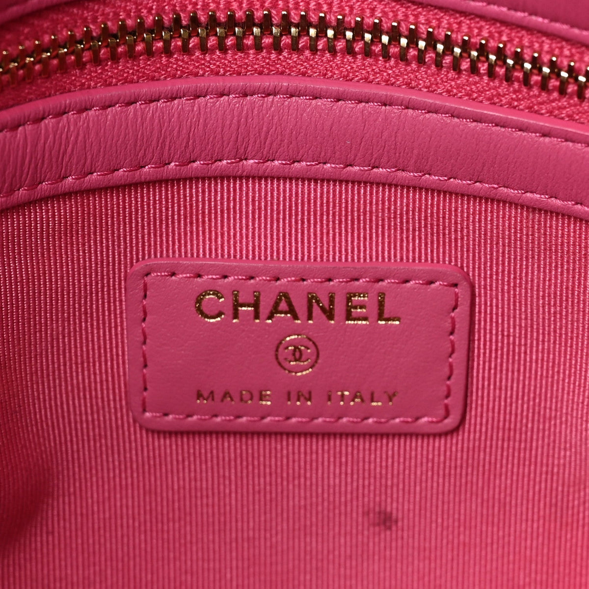 Chanel Goatskin Quilted Timeless CC Clutch Black