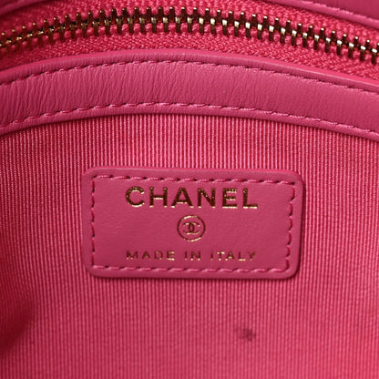 Chanel Goatskin Quilted Timeless CC Clutch Black