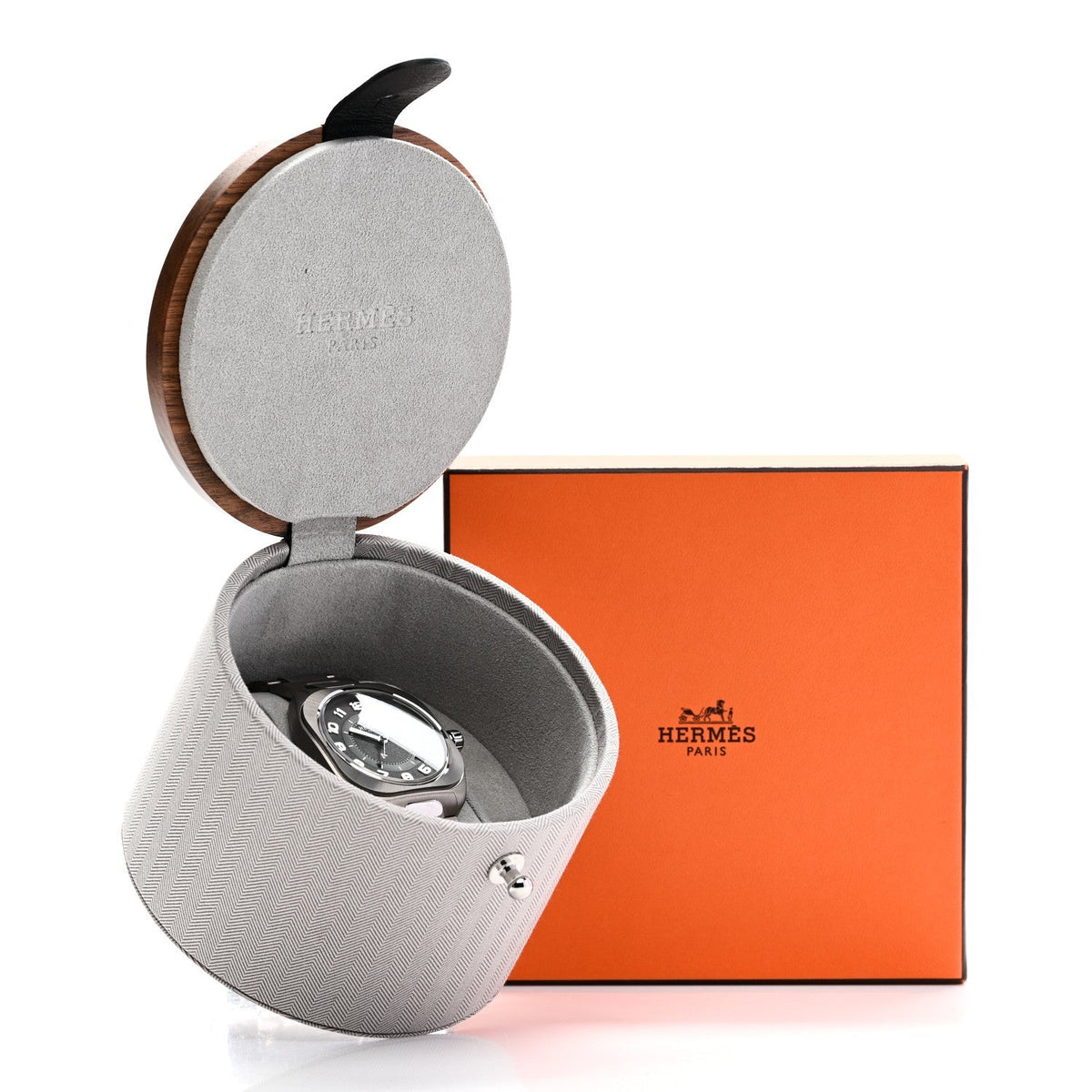 Hermès Titanium 39mm H08 Automatic Watch Grey