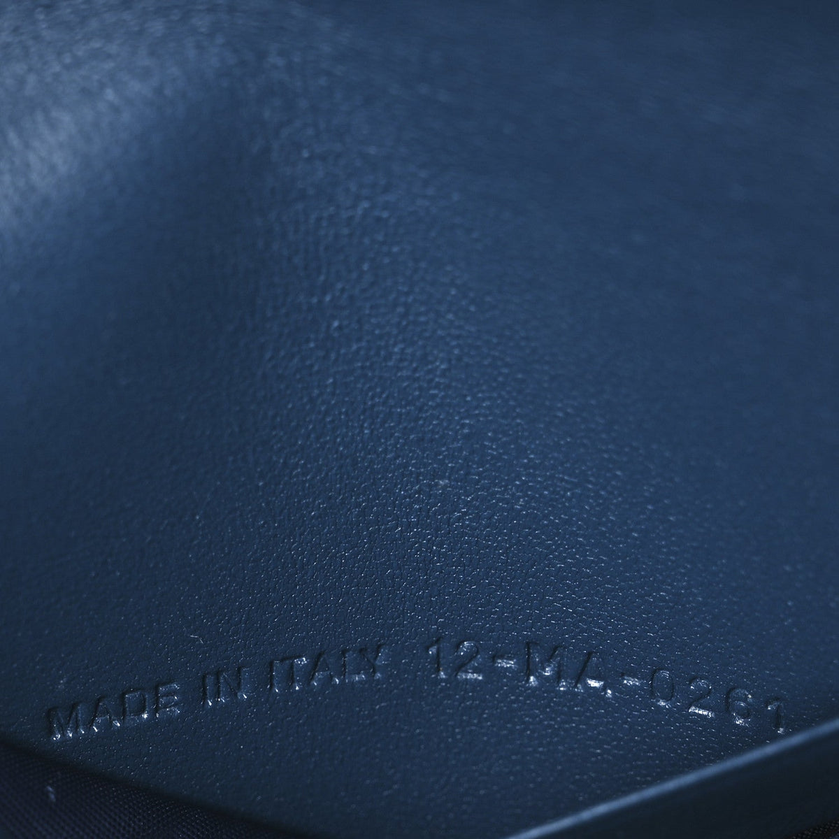Christian Dior Supple Calfskin Cannage Caro Belt Pouch Steel Blue