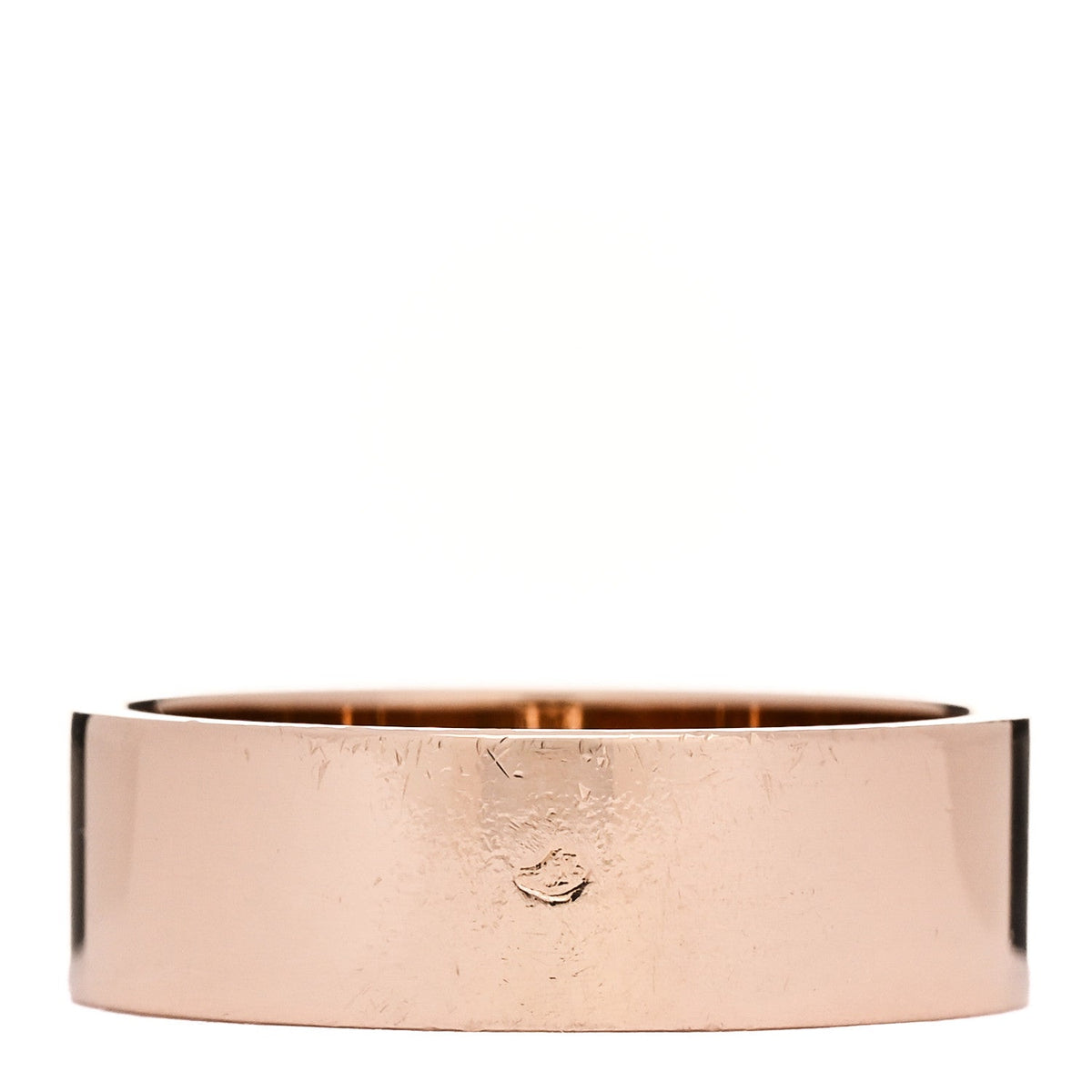 Hermes 18K Rose Gold Diamond PM H D'Ancre Ring 50 5.25