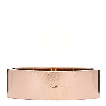 Hermes 18K Rose Gold Diamond PM H D'Ancre Ring 50 5.25