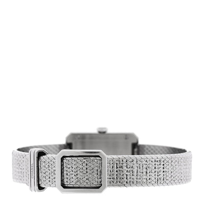 Chanel Stainless Steel Diamond 21mm Boy-Friend Tweed Watch Black