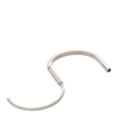 Tiffany 18K White Gold Lock Narrow Bangle Bracelet