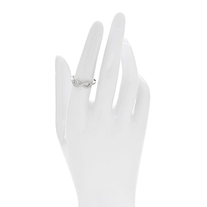 Tiffany Platinum Diamond Infinity Ring 54 6.75