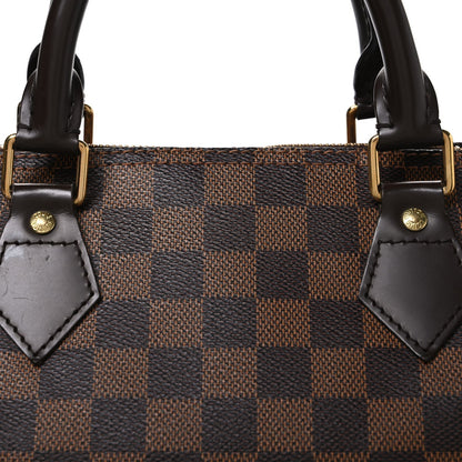 Louis Vuitton Damier Ebene Speedy Bandouliere 35 Brown