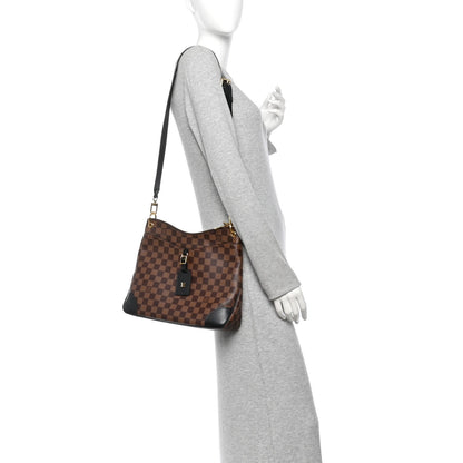 Louis Vuitton Damier Ebene Odeon MM Bag Black