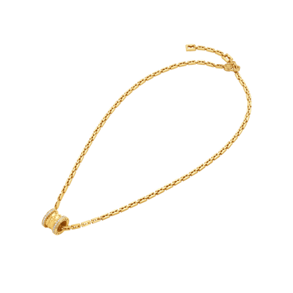18K Yellow Gold Diamond B.zero1 Necklace