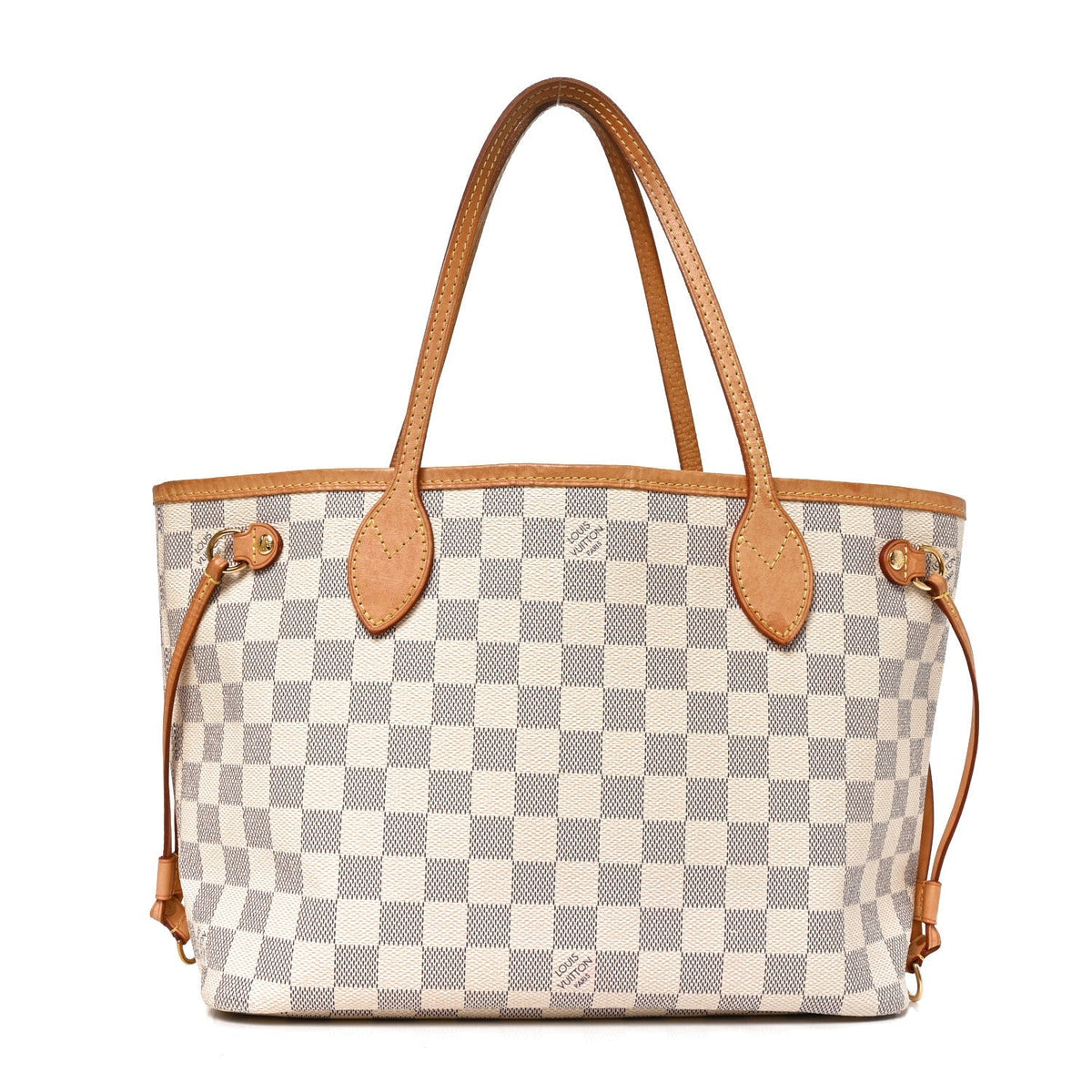 Louis Vuitton Damier Azur Neo Neverfull PM Tote Bag Blue and White