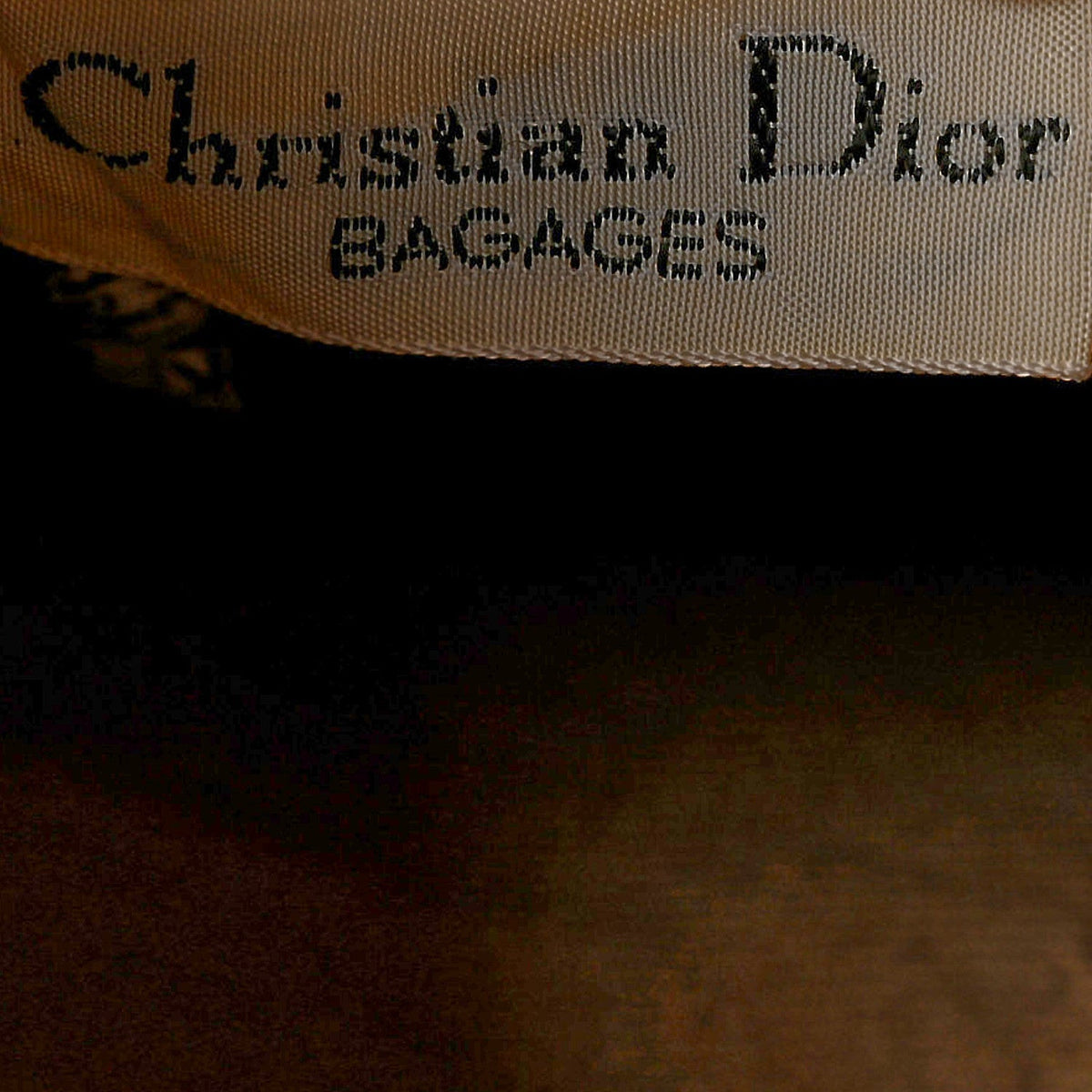 Christian Dior Monogram Canvas Boston Bag Brown